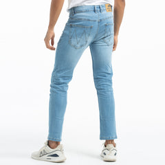 Semi Fit Denim Jeans Stretchable - sea blue
