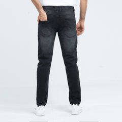 Ripped Comfort Stretch Semi Fit Jeans - Black