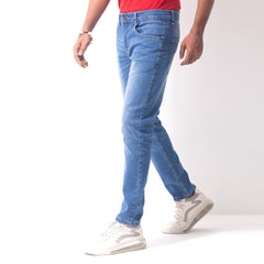 Stretchable Vintage Jeans Pant - Blue