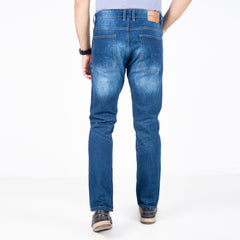 Comfort Stretch Semi Fit Jeans - Mid Blue