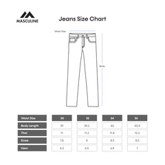 Semi Fit Denim Jeans Stretchable - sea blue