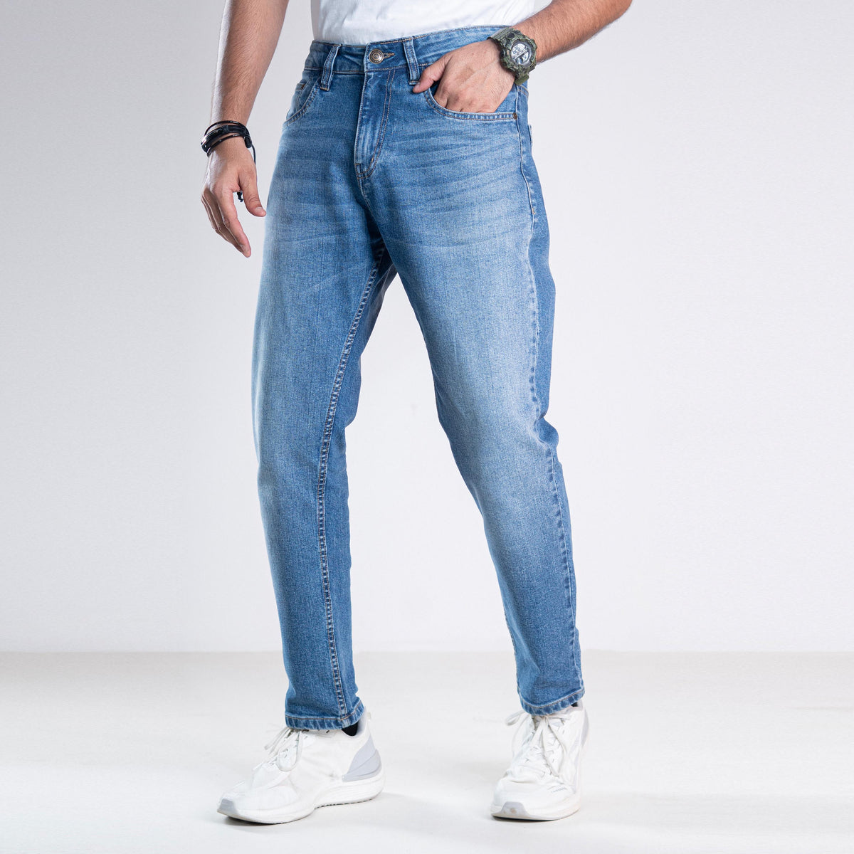 Comfort Stretch Semi Fit Jeans - Skyline