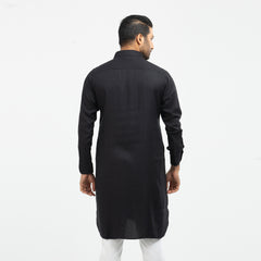 Premium Kabli Panjabi - Black