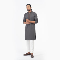 Embro Semi Fit Panjabi - Charcoal