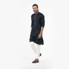 Embro Premium Semi Fit Panjabi - Black