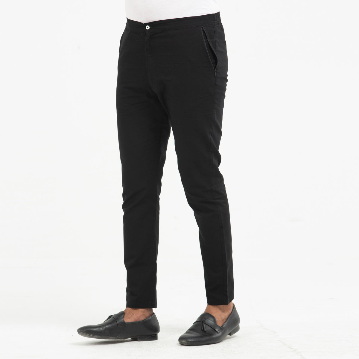 Premium Cotton  Pajama-  Black