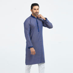 Printed Casual Panjabi  - Blue