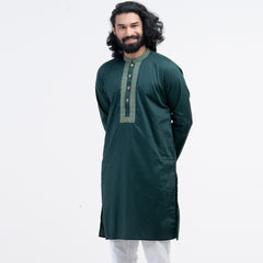 Embro Semi Fit Panjabi -  Midnight Green