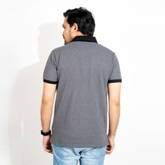 3D Rubik's Cube Printed Polo - Eagle Grey