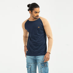 Raglan Long Sleeve T-shirt - Navy