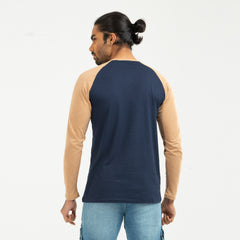 Raglan Long Sleeve T-shirt - Navy