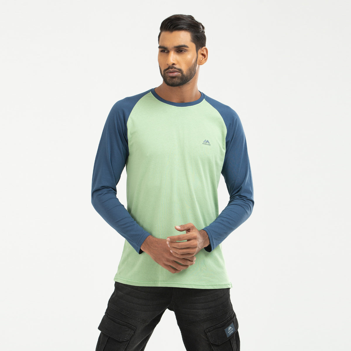 Raglan Long Sleeve T-shirt - Lime