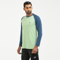 Raglan Long Sleeve T-shirt - Lime