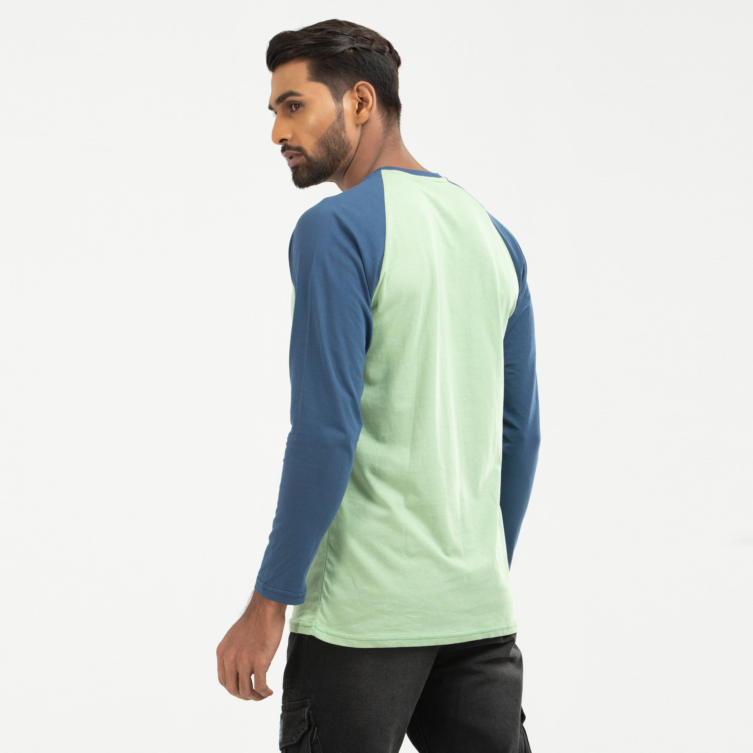 Raglan Long Sleeve T-shirt - Lime