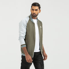 Taffeta Raglan Sleeve Jacket - Olive