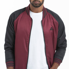 Taffeta Raglan Sleeve Jacket - Co Burgundy