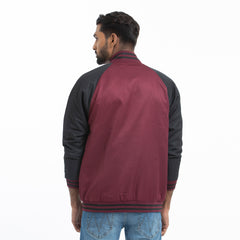 Taffeta Raglan Sleeve Jacket - Co Burgundy