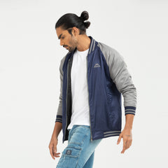 Taffeta Raglan Sleeve Jacket - Navy
