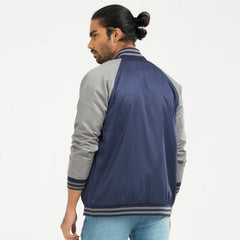 Taffeta Raglan Sleeve Jacket - Navy