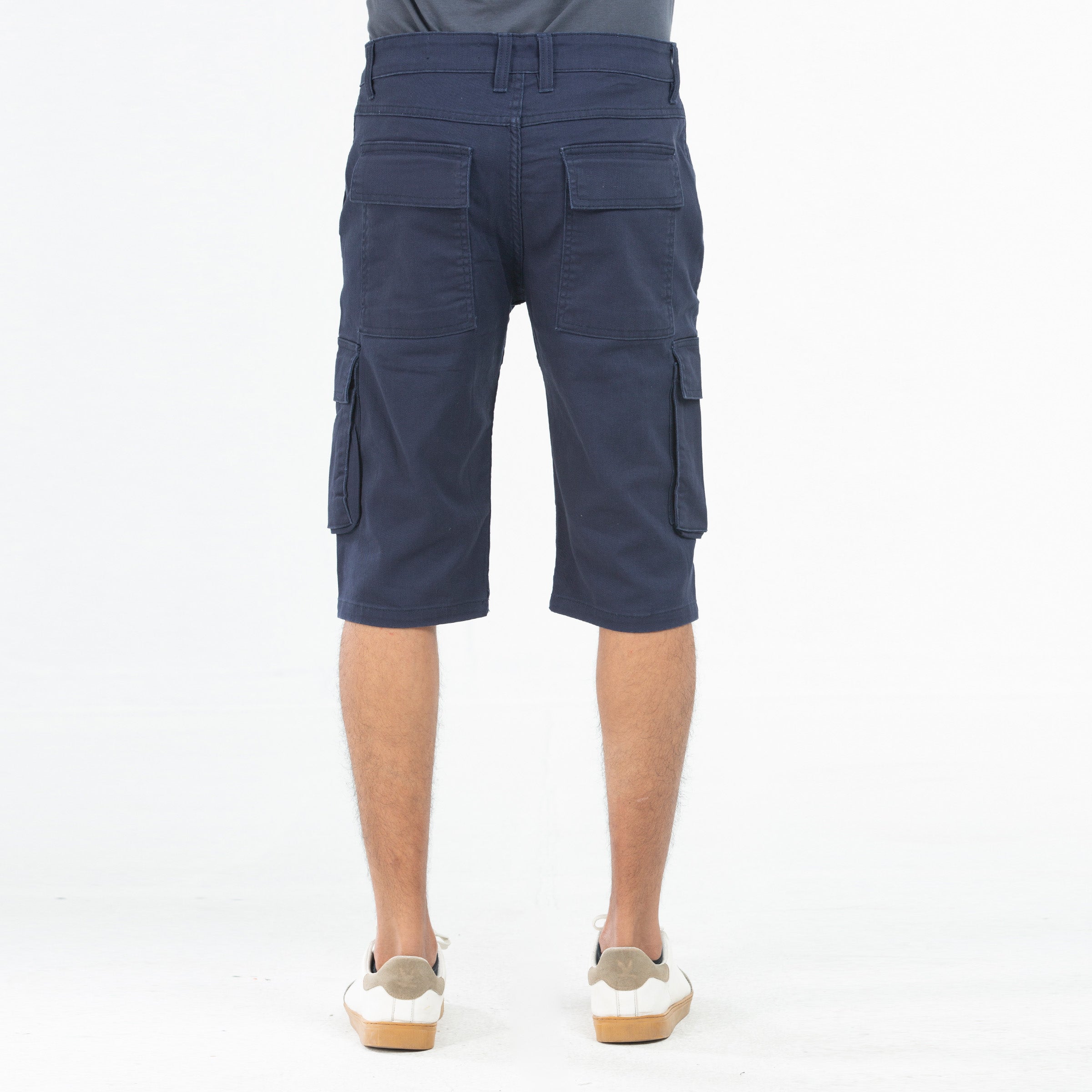 Twill Cargo Shorts- Navy