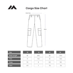 Premium Denim Cargo Pants - Light Blue