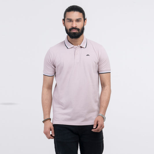 Contrast Polo Shirt - Cloud Grey