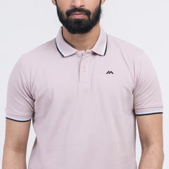 Contrast Polo Shirt - Cloud Grey