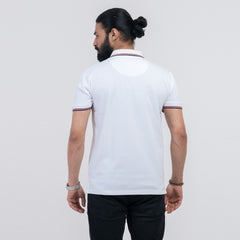 Contrast Polo Shirt - White