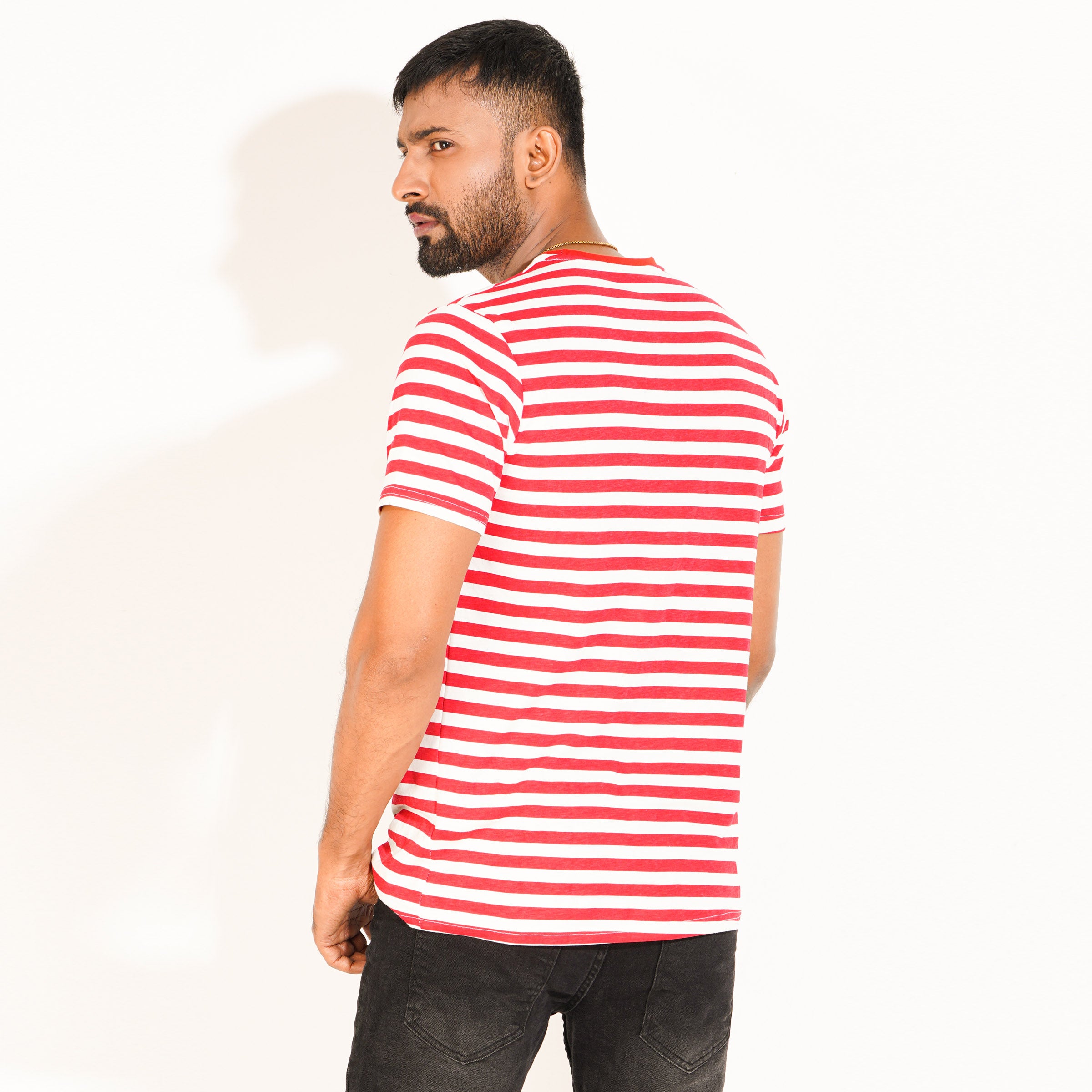 Stripe T-shirt - red & white