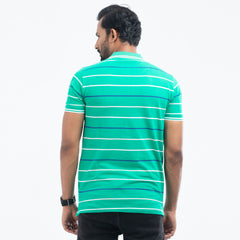 Stripe Polo Shirt - Green