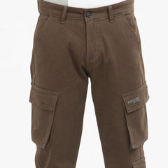 7 Pocket Semi Fit Twill Cargo Pant - dark brown