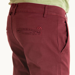 Stretchable Chino Pant- Co. Burgundy