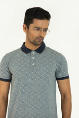 Printed Polo- Ash - Masculine
