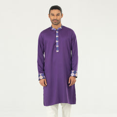 Semi Fit Panjabi Casual Panjabi - Purple