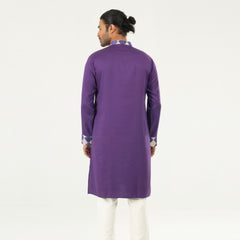 Semi Fit Panjabi Casual Panjabi - Purple