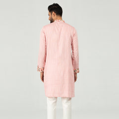 Cotton Casual Panjabi  - Pink