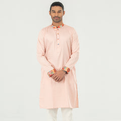 Premium Semi Fit Panjabi - Light Pink