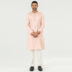 Premium Semi Fit Panjabi - Light Pink