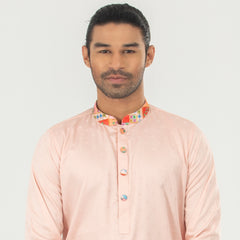 Premium Semi Fit Panjabi - Light Pink