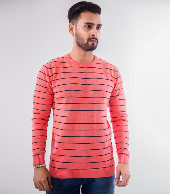 Full Sleeve Sweater- Hot Pink - Masculine