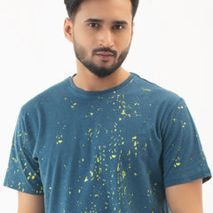 Printed T-shirt - Shark teal - Masculine