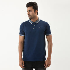 Tipping Polo Shirt- Navy - Masculine