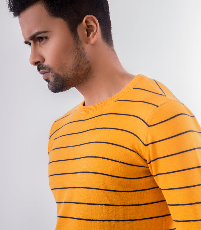 Full Sleeve Sweater- yellow - Masculine